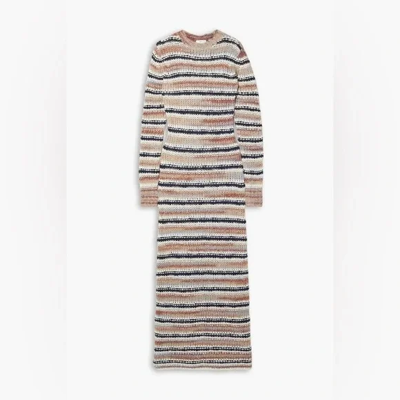 A.L.C. Multicolor Striped Long Sleeve Dress - Picture 3 of 9